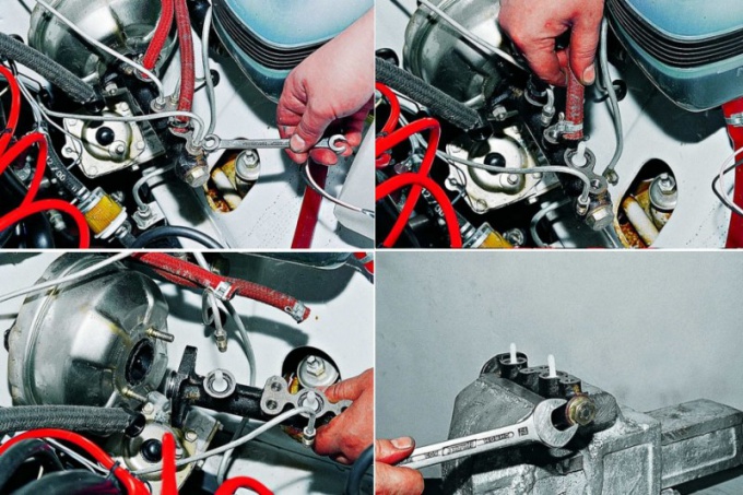 How to disassemble the main brake cylinder