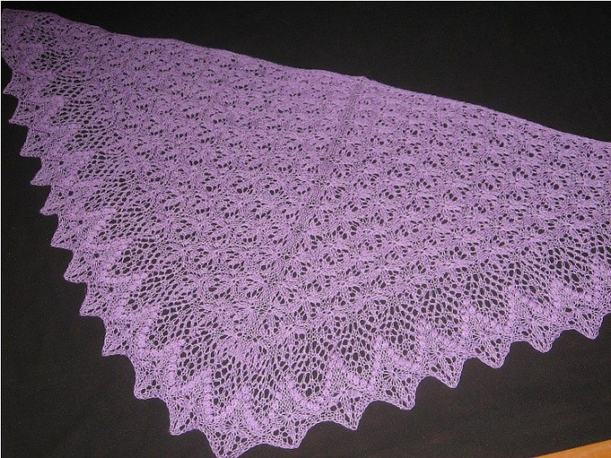 How to tie a shawl