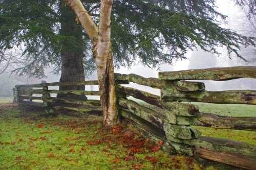 Make a fence in country style