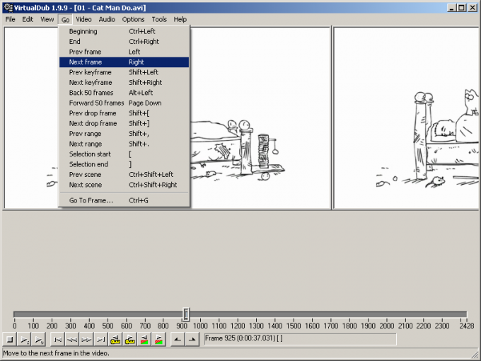 How to cut video from <strong>frame</strong>