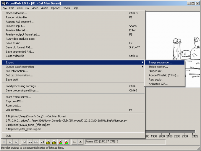 How to cut video from <strong>frame</strong>