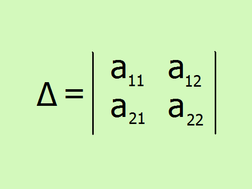 Как вычислить определитель <b>второго</b> <em>порядка</em>