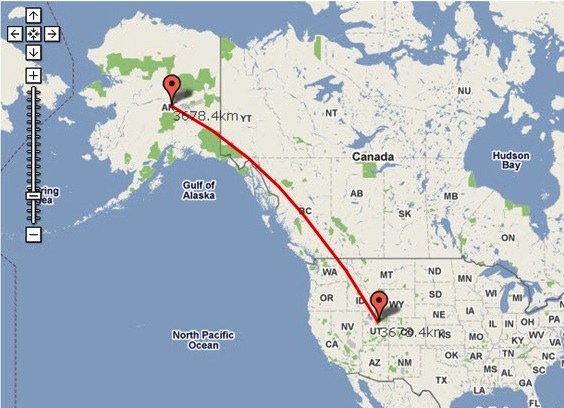 How to measure distance in Google