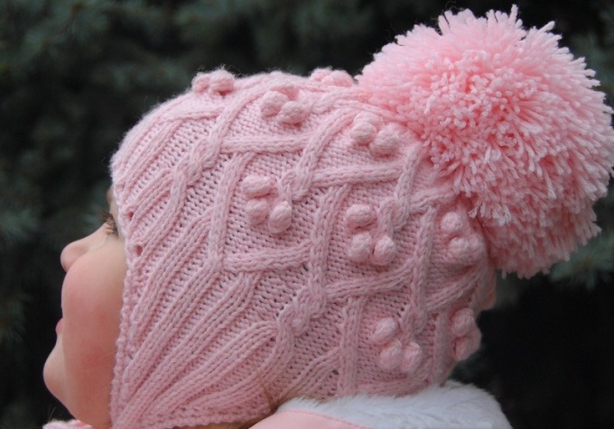 Как вязать зимние детские шапочки
