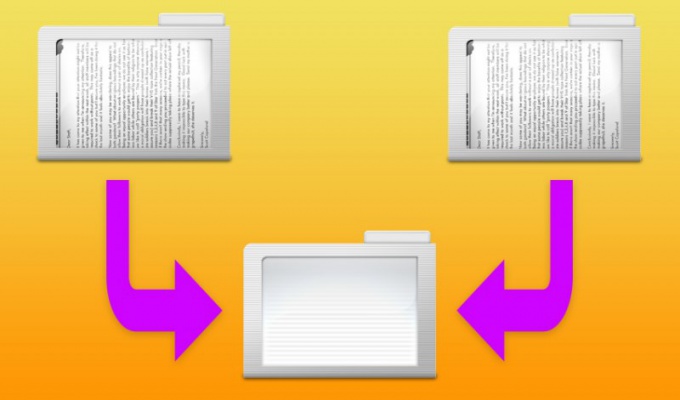 How to merge folders