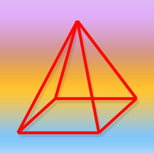 How to find the area of a regular quadrangular pyramid