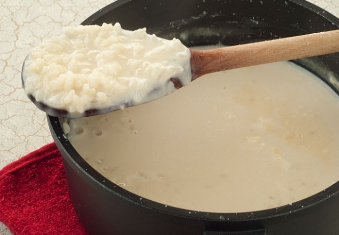 How to cook rice porridge babies