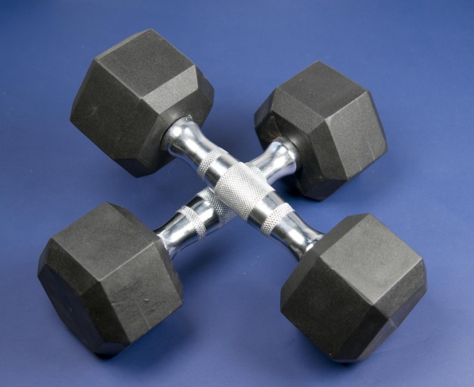 Use dumbbells and barbells