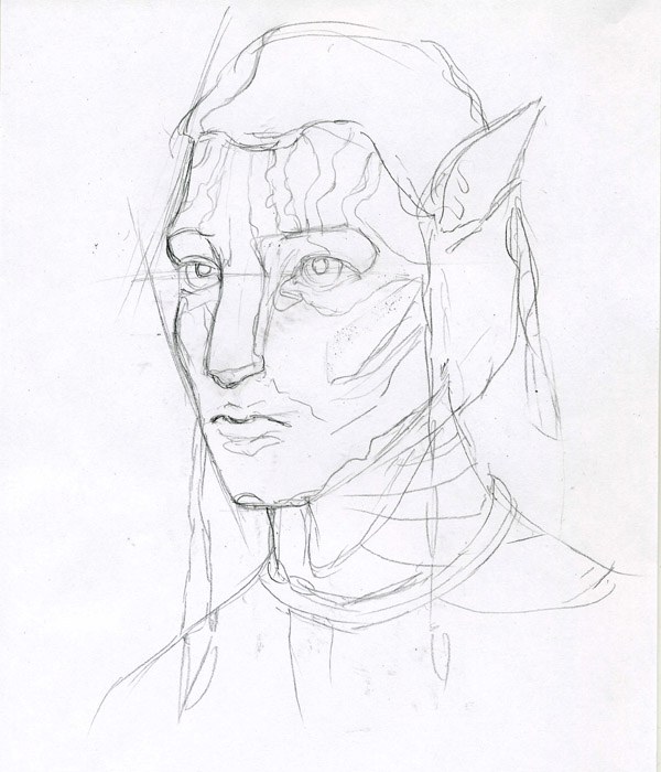 How to draw <strong>Avatar</strong> <b>pencil</b>