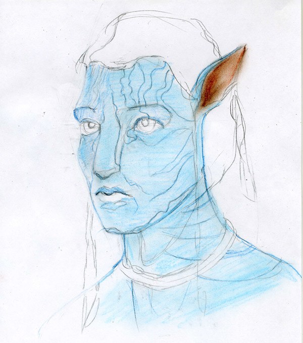 How to draw <strong>Avatar</strong> <b>pencil</b>