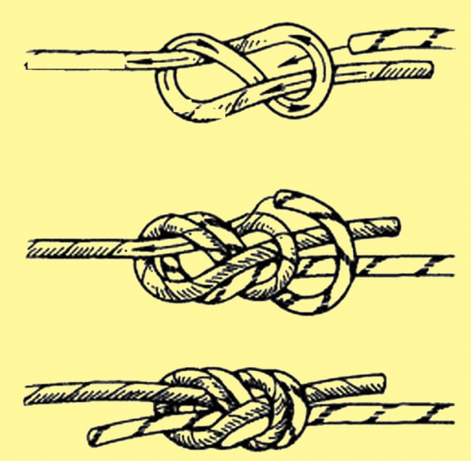 Fold the end of the cord loop