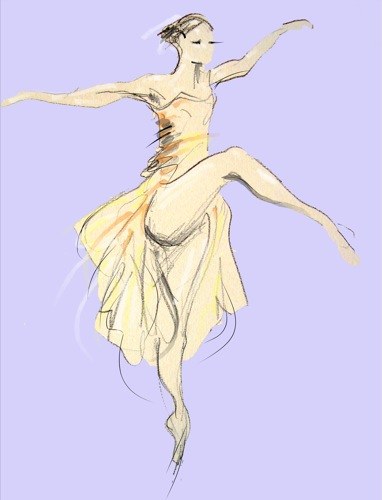 Как изобразить на бумаге танец в движении