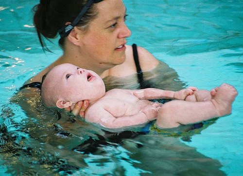 How to teach baby to swim