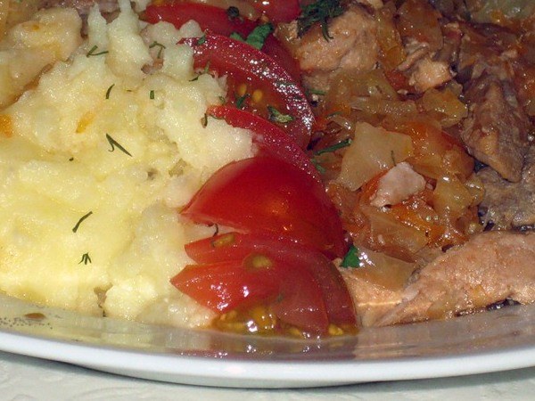 Как приготовить картофельное пюре по-немецки с квашеной капустой 