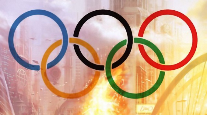 That means Olympic symbols of the 5 rings