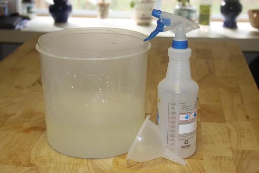 Homemade bleach is cheap and effective