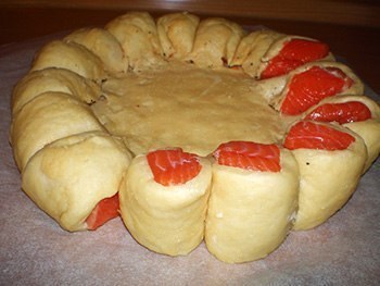 Рецепт пирога с семгой