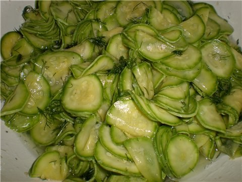 Zucchini in Ukrainian