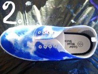 Как нарисовать звёздное небо на белых ботинках 