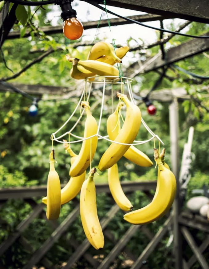 Как сделать гирлянду из бананов 