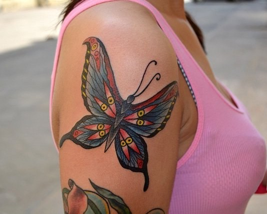 What does the tattoo butterfly