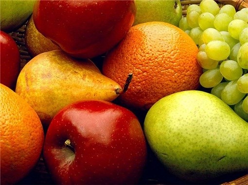 Apples, pears, citrus dessert for diabetics