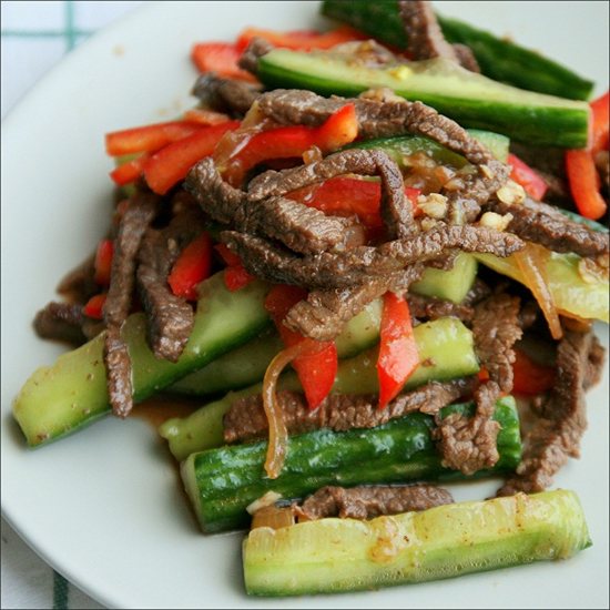 Ве-ча: салат из свежих огурцов по-корейски
