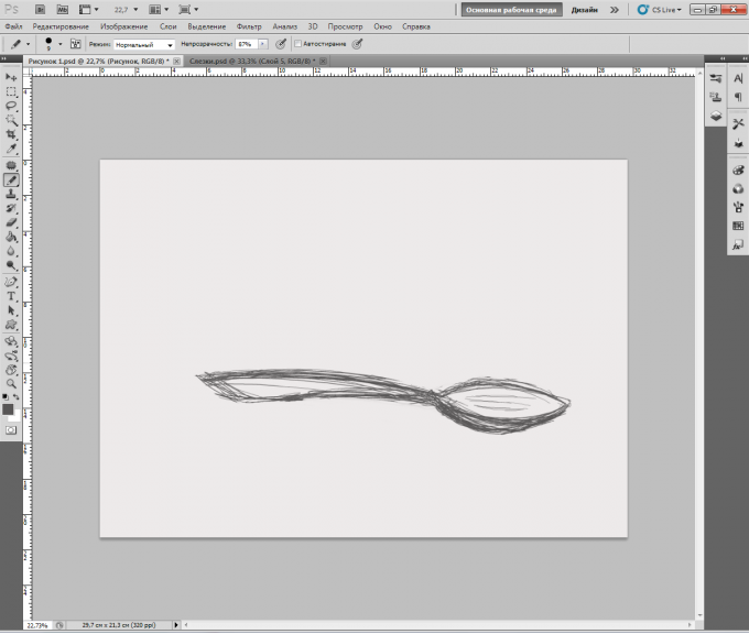 Как рисовать кистью в фотошопе