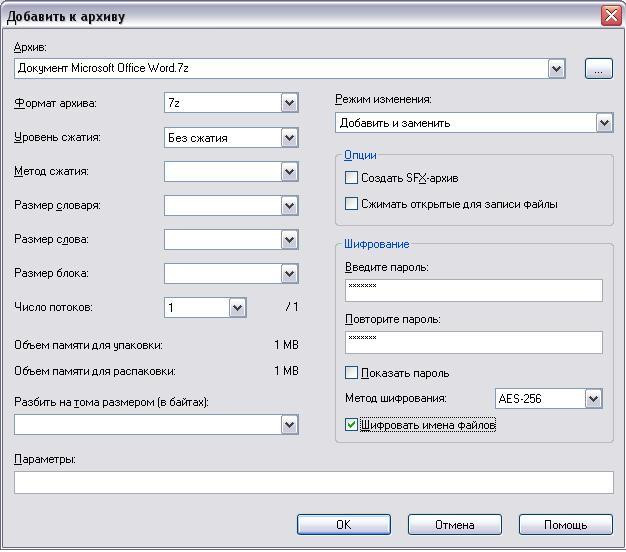 Creation settings files