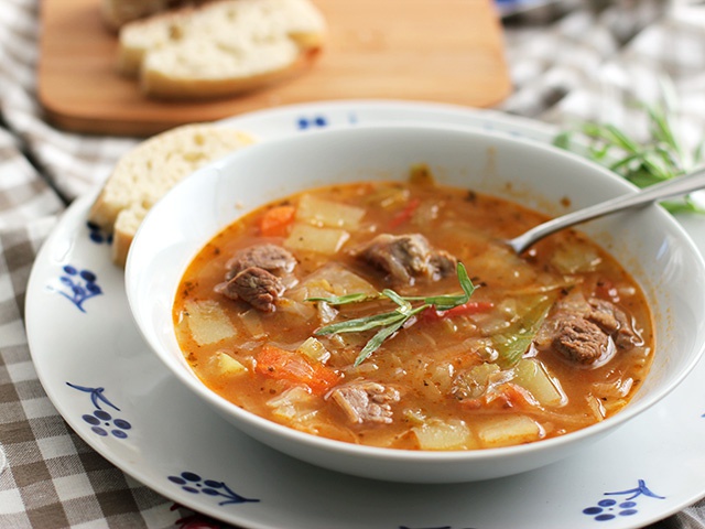 Как приготовить суп из баранины с овощами