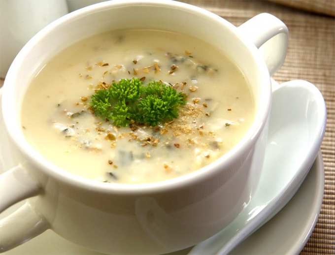 How to cook mushroom soup with cream