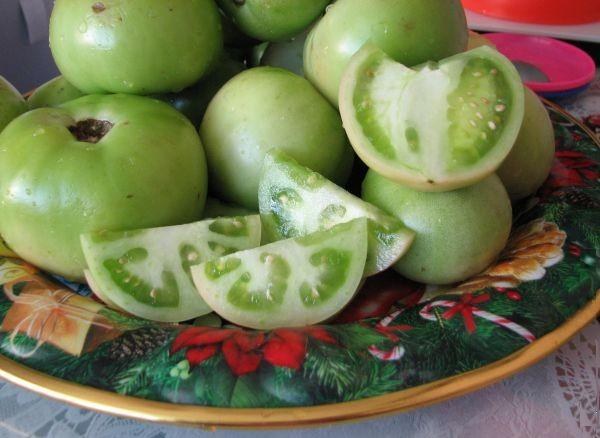 Рецепт бочковых зеленых помидор
