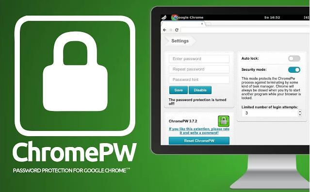 How to put a password on the Chrome browser