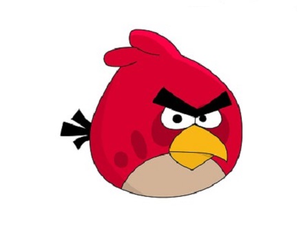 Как нарисовать Красную Птицу из Angry Birds поэтапно