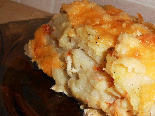 Potato gratin with minced meat