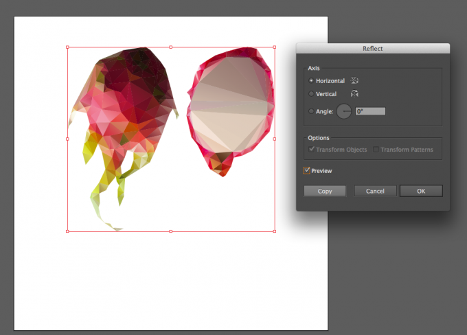 Как трансформировать объект в adobe illustrator