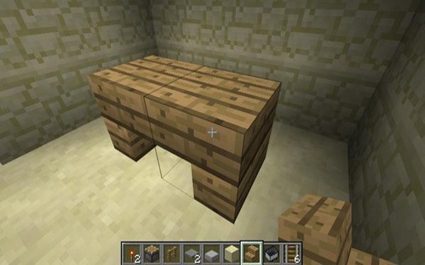Создание стола в Minecraft 