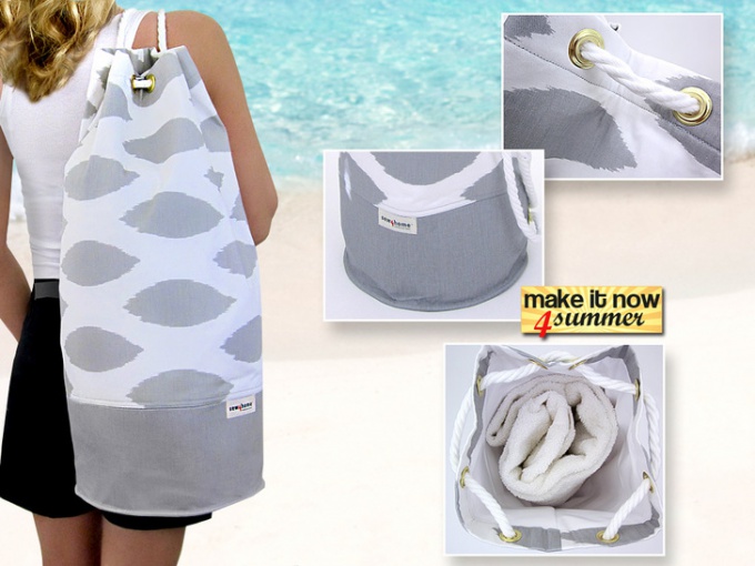 How to sew a beach backpack