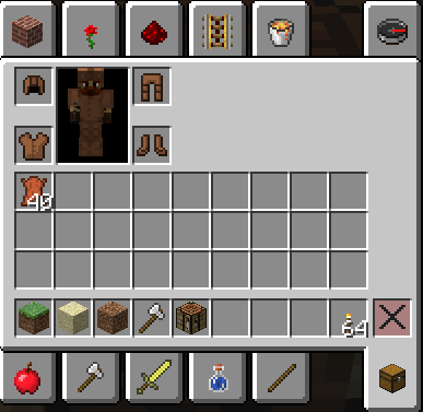 Wearing armor in Minecraft