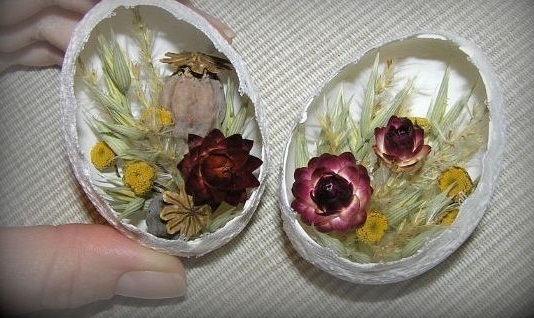 Пасхальный сувенир - цветочная композиция