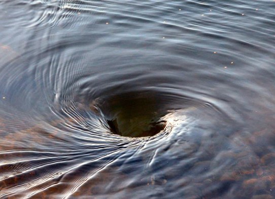 whirlpool in the river