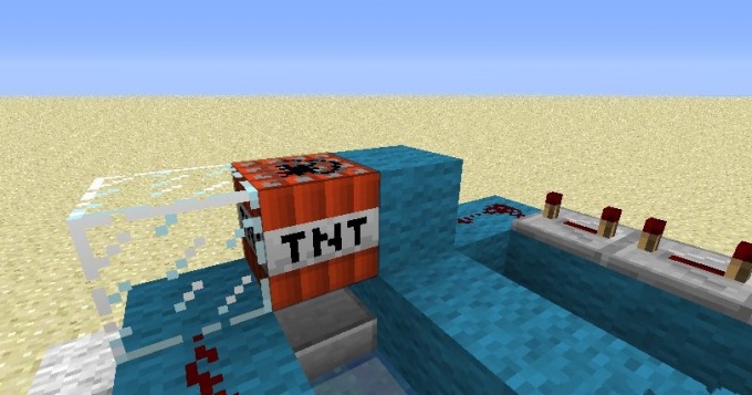 How to make a Minecraft TNT gun