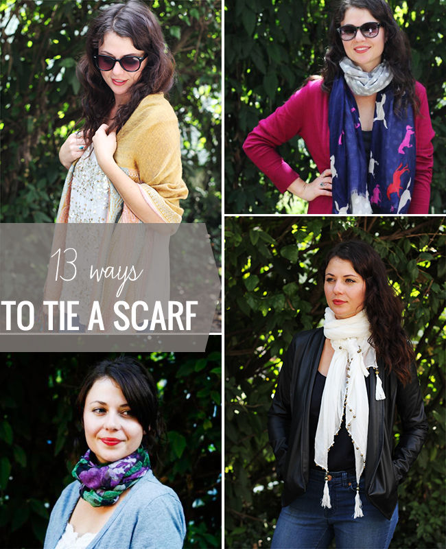 13 способов завязать шарф