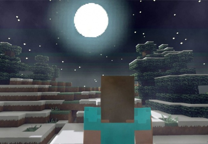 In Minecraft night is a very dangerous time