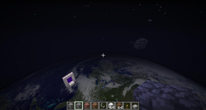 How to build a portal to outer space in minecraft