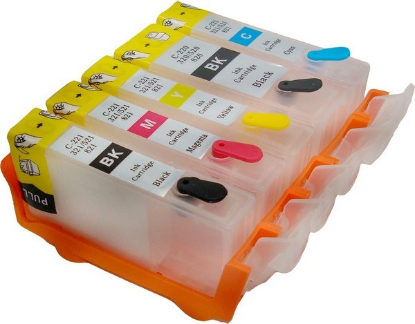 color cartridges with indication of number