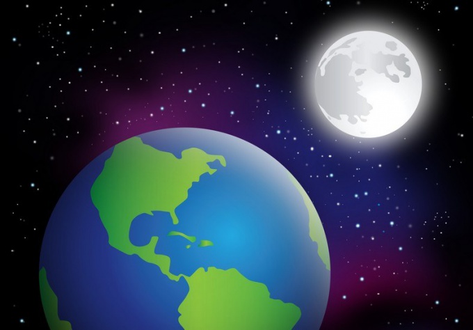 What is the distance between the earth and the Moon 