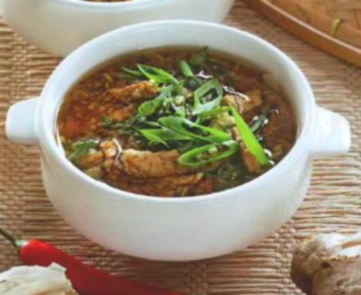 Азиатский суп на курином бульоне