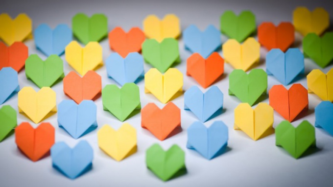 Как сделать сердце из оригами