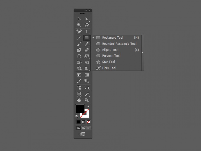 The toolbar in Adobe Illustrator